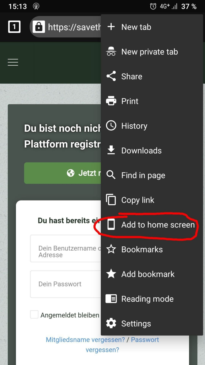 homescreen symbol erstellen